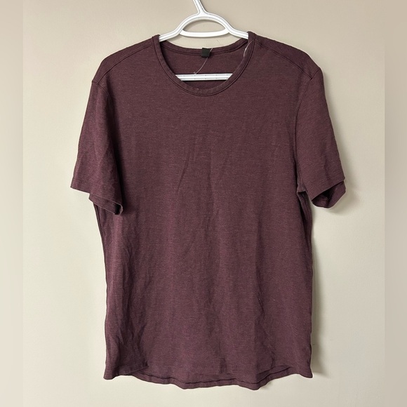 Lululemon 5 Year Basic Burgundy T Shirt - Picture 1 of 5